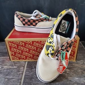 NWT VANS Comfycush Era Mixed Media Suede Checker Leopard
